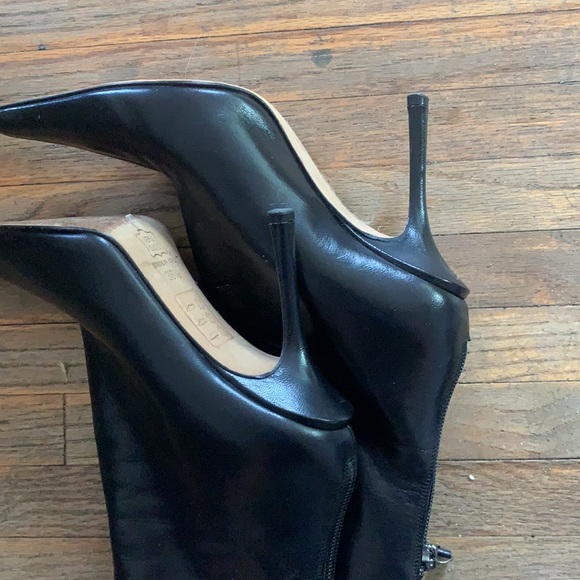 Jimmy Choo Black Heeled Boots - Picture 7 of 7
